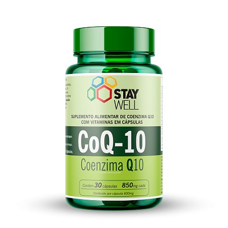 Coenzima Q10 850mg - 30 Cápsulas - Stay Well