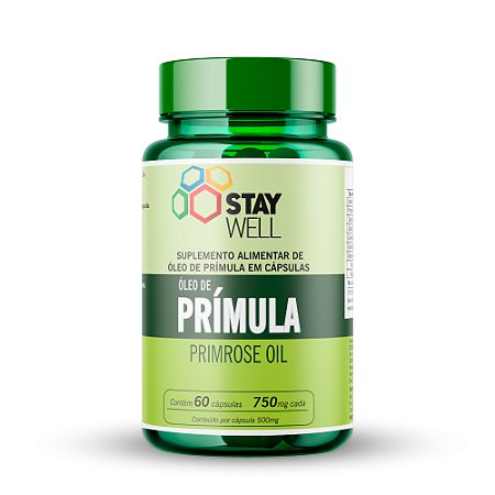 Óleo de Prímula 750mg - 60 Cápsulas - Stay Well