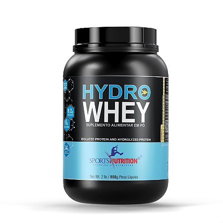 Whey Protein Hidrolisado Hydro Whey com 34g de proteína por dose - Sabor Baunilha - 908g - Sports Nutrition