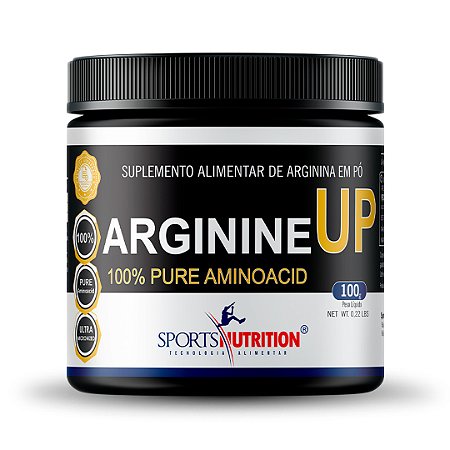 Arginina UP 100% Pure - Precursor do GH - 100g - Sports Nutrition