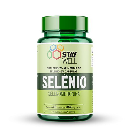 Selênio 400mg - 60 cápsulas - Stay WELL