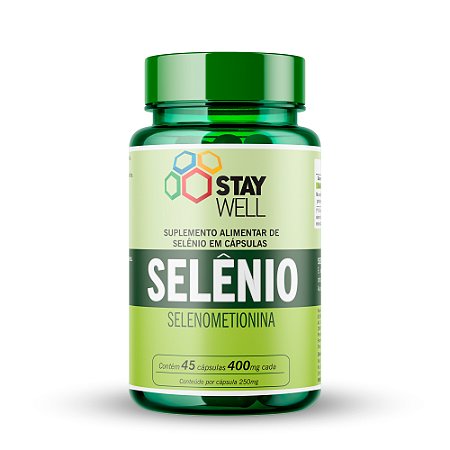 Selênio 400mg - 45 cápsulas - Stay WELL