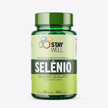 Selênio 400mg - 60 cápsulas - Stay WELL