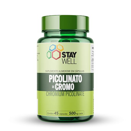 Picolinato De Cromo - Chromium Picolinate - 45 cápsulas - Stay Well