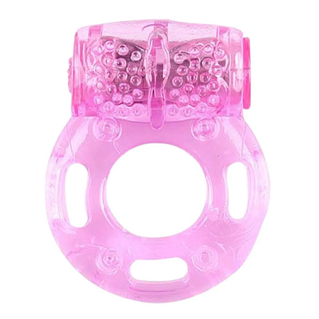 Anel Peniano Com Capsula Vibratória Em Formato De Borboleta