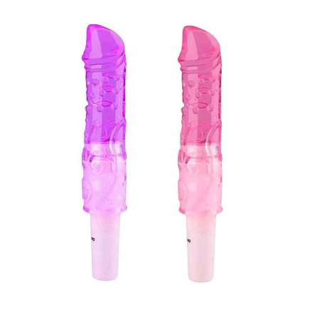 Vibrador Ponto G Em Jelly Mega Import - Rosa