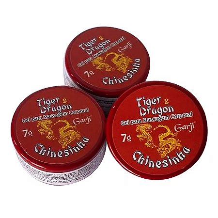 Gel Para Massagem Tiger Dragon Chinesinha 7g Garji