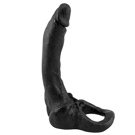 Anel Peniano Companheiro CURVO Preto 16,2×2,6 Prazer e Cia