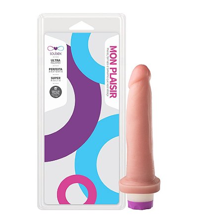 Prótese Vibrador Interno 18 X 4 cm Soulsex