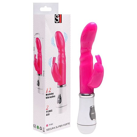 Vibrador Ponto G Jelly Duplo Motor Sexy Import - LILÁS