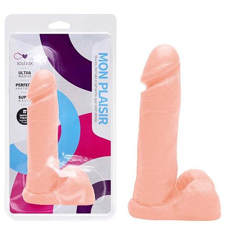 Prótese Maciça Realística 19 X 4,5Cm Soulsex