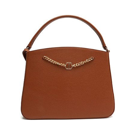 Arezzo Bolsa Tote Marrom Grande Corrente ID