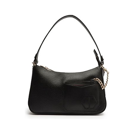 Arezzo Bolsa Tiracolo Preta Média Pouch