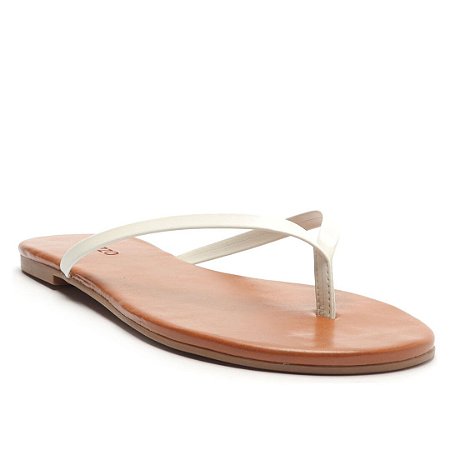 Arezzo Rasteira Tira Branca