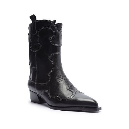 Arezzo Bota Western Preta