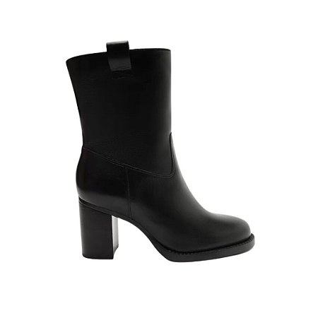 Arezzo Bota Couro Preta