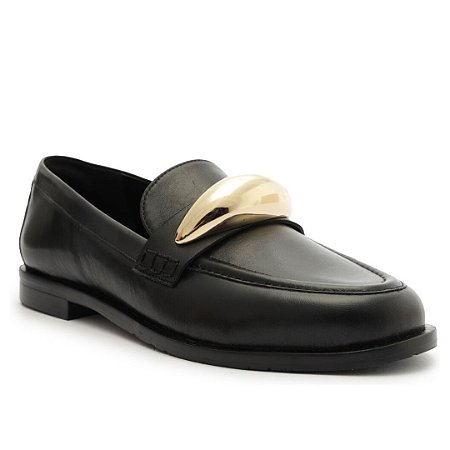 Arezzo Mocassim Preto Silvia Braz