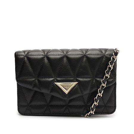 Schutz Bolsa 944 Couro Pequena Preta