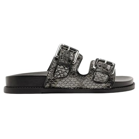 Schutz Rasteira Papete Maxi Glitter