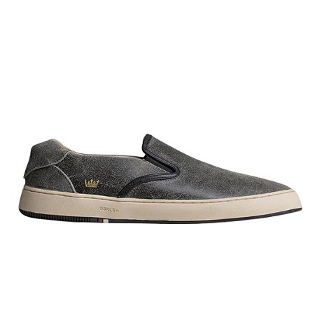 Osklen Tenis BossaNova Slip On Couro Gasto