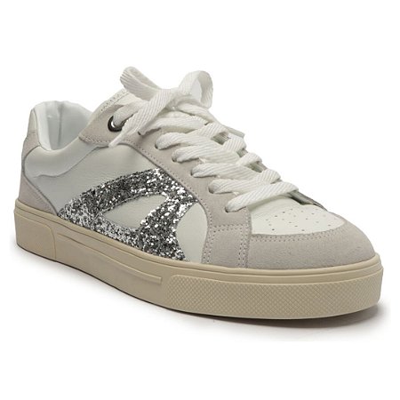 Arezzo Tênis Branco Couro Urban Brilhos