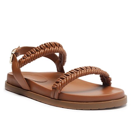 Arezzo Papete Marrom Tiras Tramadas