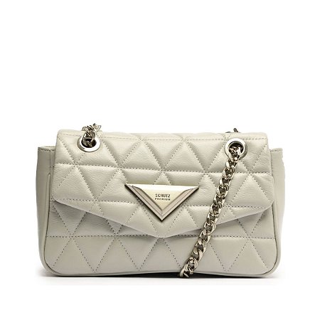 Schutz Bolsa 944 Couro Matelasse Branca