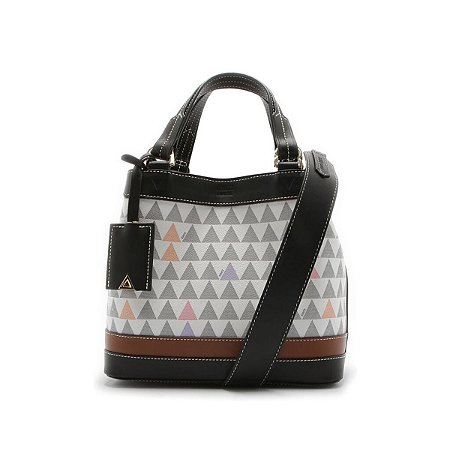 Schutz Bolsa Media Tote Emma Triangle Branca