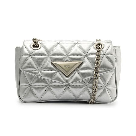 Schutz Bolsa 944 Couro Prata
