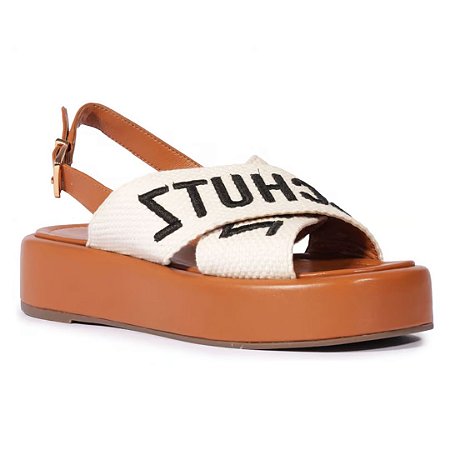 Schutz Sandalia Fita Ecowear Salto Baixo