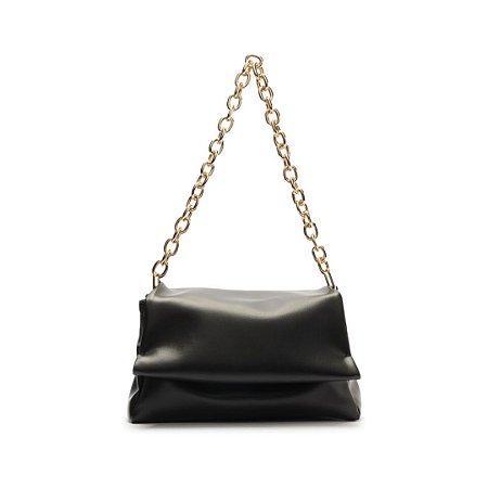 Arezzo Bolsa Tiracolo Preta Média Alça Extra Corrente Preto