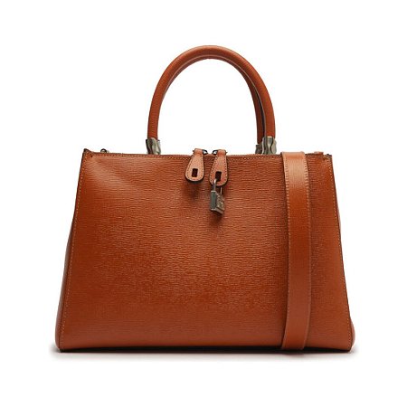 Schutz Bolsa Media Couro Terracota