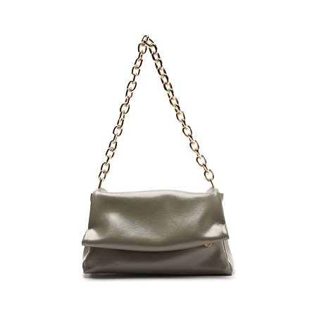 Arezzo Bolsa Tiracolo Cinza Média Alça Extra Corrente