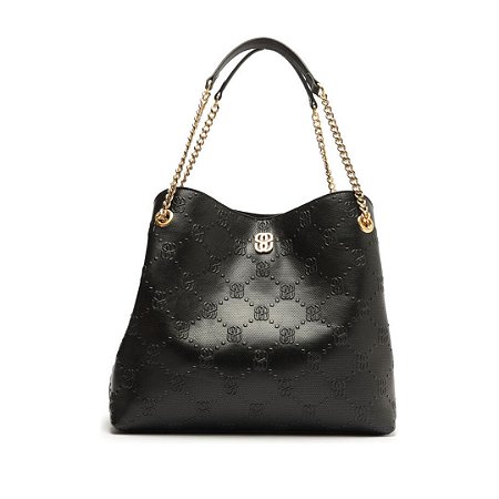 Schutz Bolsa Grande Couro Preta