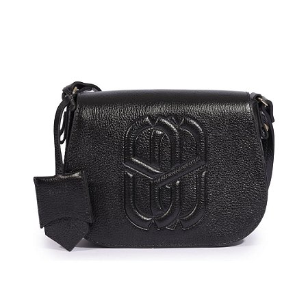 Schutz Bolsa Couro Pequena Preta