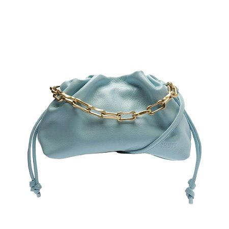 Schutz Bolsa Couro Pequena Azul