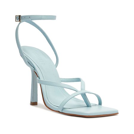 Schutz Sandalia Salto Alto Azul