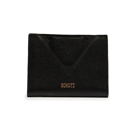 Schutz Porta Cartões Ellie Couro Preto