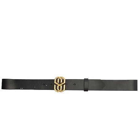 Schutz Cinto de Couro Schutz Dourado Preto
