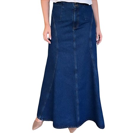 Cori Saia Longa Jeans Denim