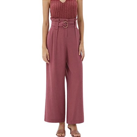 Shoulder Calca Pantacourt Clocha Marsala