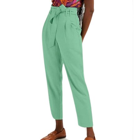 Shoulder Calca Slim com Faixa Verde