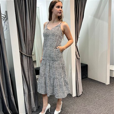 Shoulder Vestido Evase 221102100