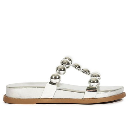 Schutz Sandália Papete Special Prata