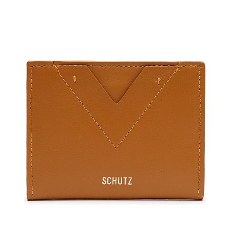 Schutz Carteira Ellie Couro Marrom