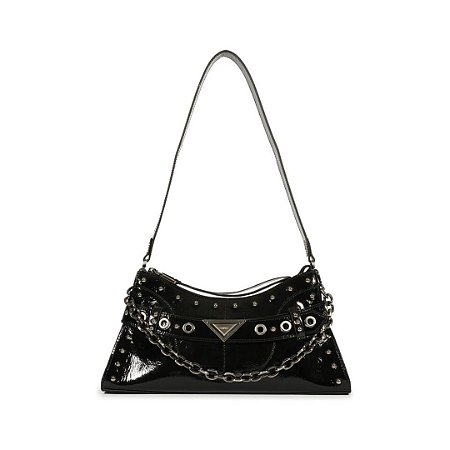 Schutz Bolsa Tiracolo Média Arya Couro Preto