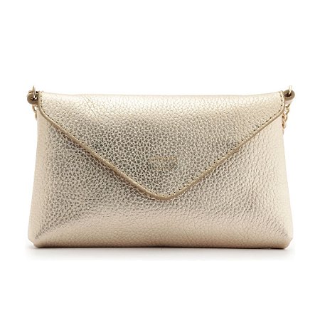 Arezzo Bolsa Tiracolo Dourada Giorno Pequena Envelope