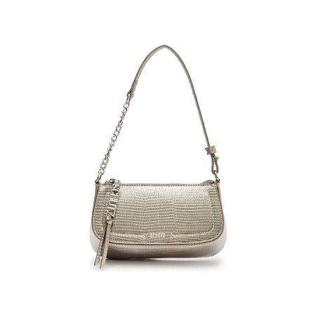 Schutz Bolsa Shoulder Tina Pequena Cinza