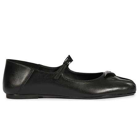 Schutz Sapatilha Boneca Couro Preto