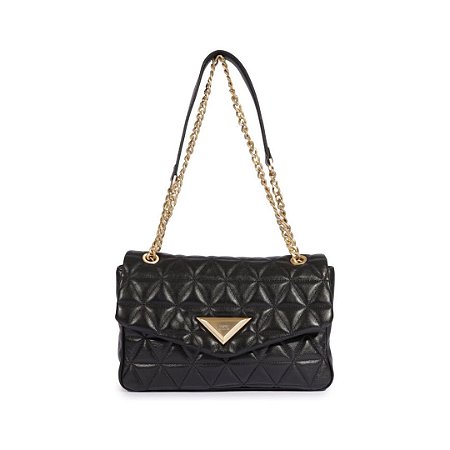 Schutz Bolsa Grande Tiracolo 944 Matelassê Preta